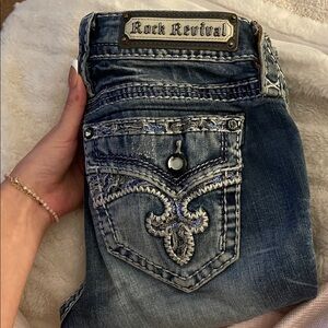 Rock Revival Blue Skinny Jeans for Women